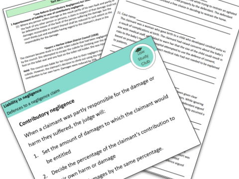 Tort defences and remedies: complete resource pack for OCR A-level law