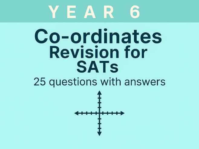 Year 6 Maths Revision for SATs: Co-ordinates | 25 Questions with Answers