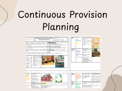 Continuous Provision Planning - EYFS - Planting, Growing, Chicks and Minibeasts
