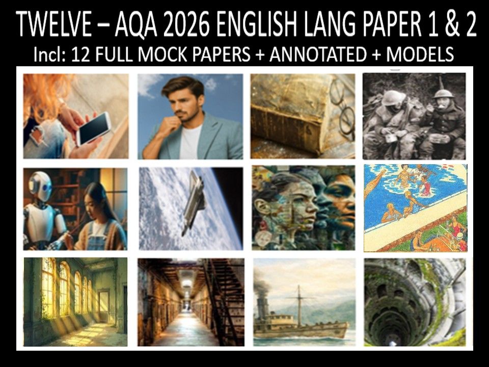 TWELVE - AQA PAPER 1 & 2 | 2026 FULL MOCKS | ANNOTATED | MODELS