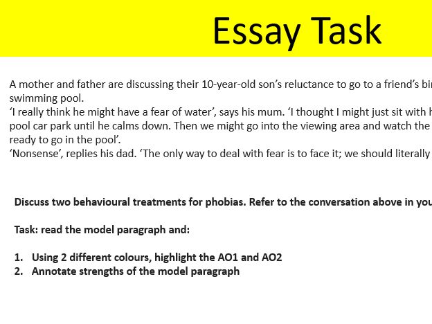 2025 spec AQA Psychology phobias treatments