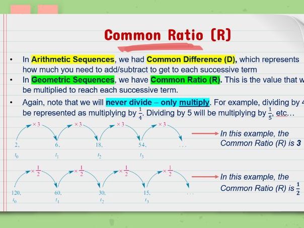 VCE General Math - Sequences & Finance - Lesson 6 PPT - Geometric Sequences