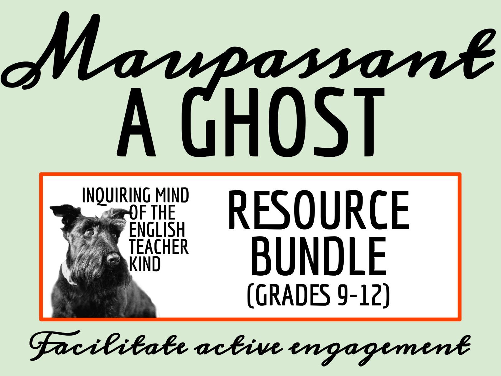 "A Ghost" by Guy de Maupassant Quiz, Analysis Worksheet, and Vocabulary Games
