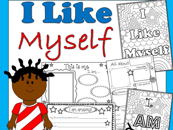 I Like Myself book companion- All About Me
