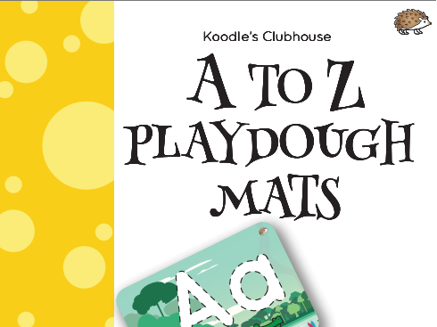 A to Z playdough mats
