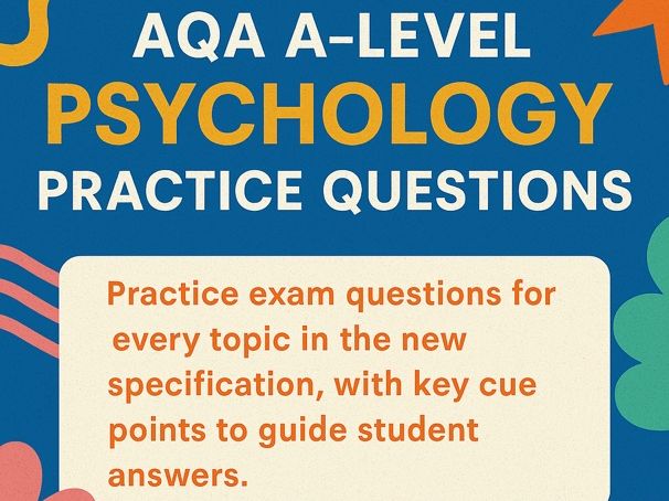 A complete set of AQA AS Psychology practice exam questions