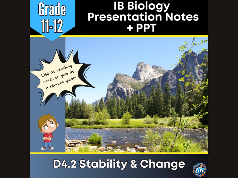 IB DP Biology D4.2 Stability & Change Teaching Notes & PowerPoint 2026