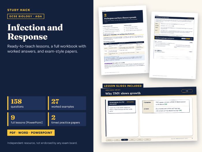 GCSE Biology Infection and Response Complete Pack (AQA)