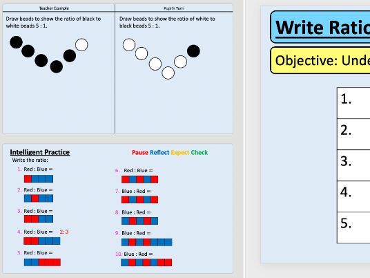 GCSE Maths Number - Write Ratios - Exam Questions + Solutions