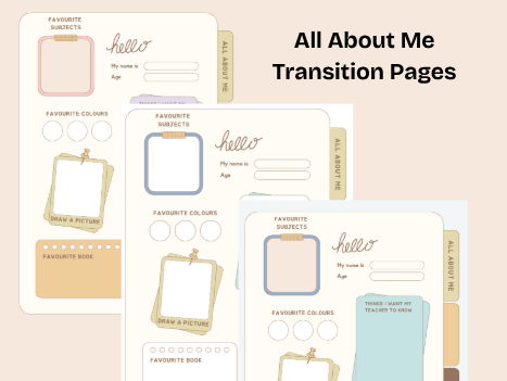 All About Me Transition Page