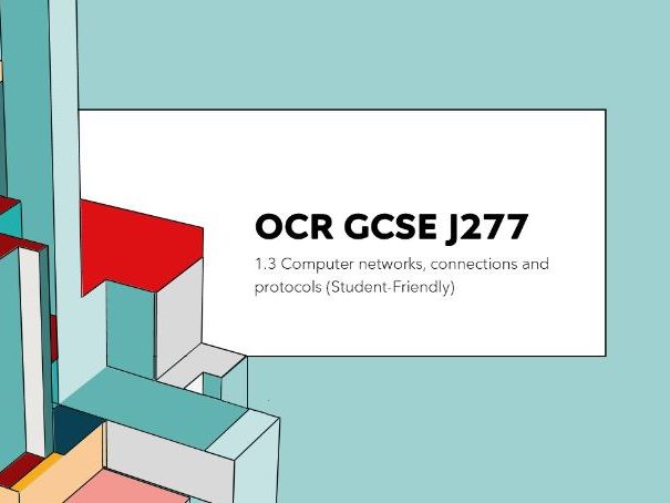 OCR GCSE J277 – 1.3 Computer networks, connections and protocols (Mind Map)