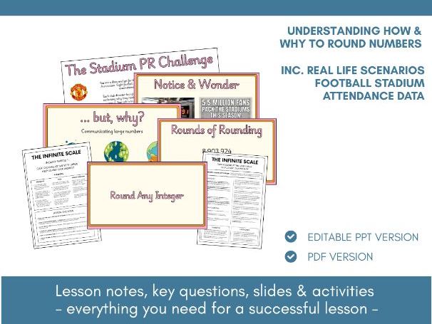 Round Any Integer | Place Value | Lesson Notes, Slides & Activities