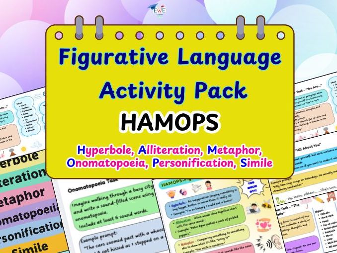 Figurative Language Worksheets & Activities | Poetry & Writing Practice HAMOPS