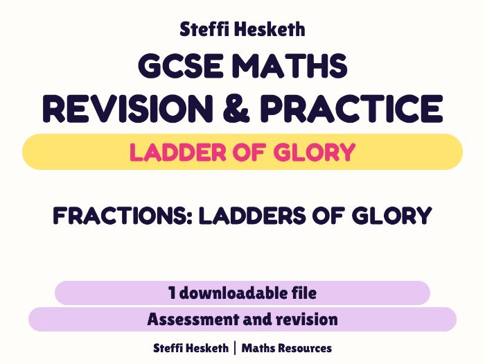 GCSE & KS3 Ladders of Glory - Fractions Revision