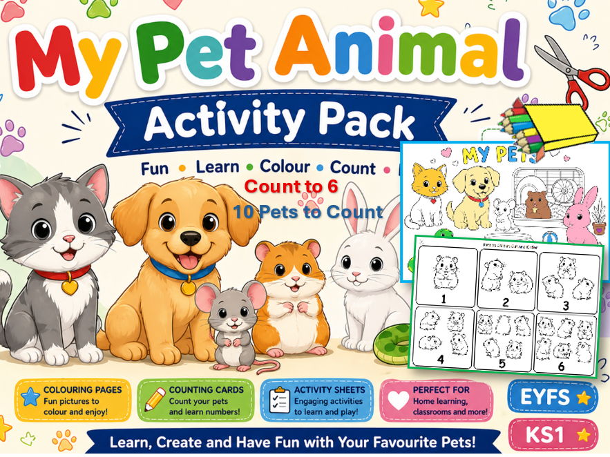 My Counting  Pets Activity Pack
