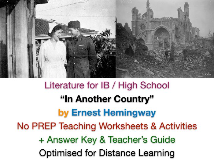 "In Another Country" (Ernest Hemingway) + ACTIVITIES