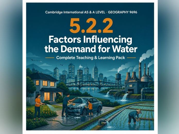 Cambridge International A Level Geography 9696 — 5.2.2 Factors Influencing the Demand for Water