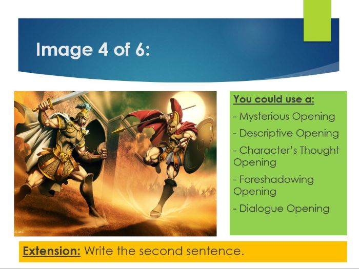 Myth Lesson - Engaging Openings (Year 8)