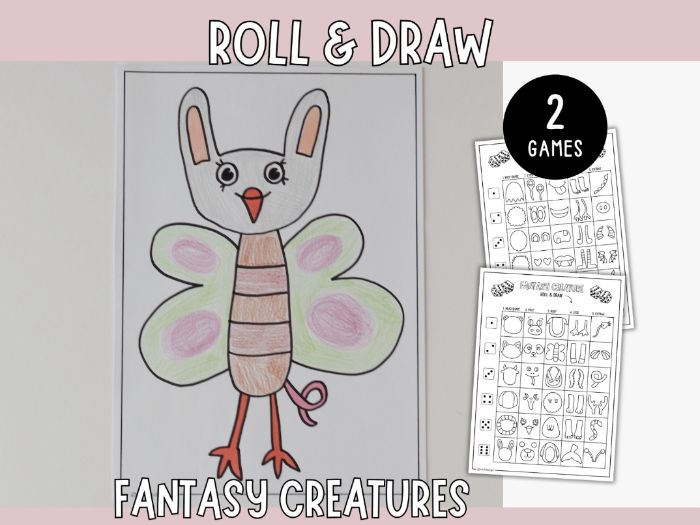 Roll & Draw - Fantasy Creatures