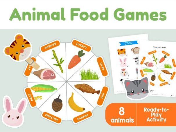 What Do Animals Eat? | Animal Diets Matching Game for Kids