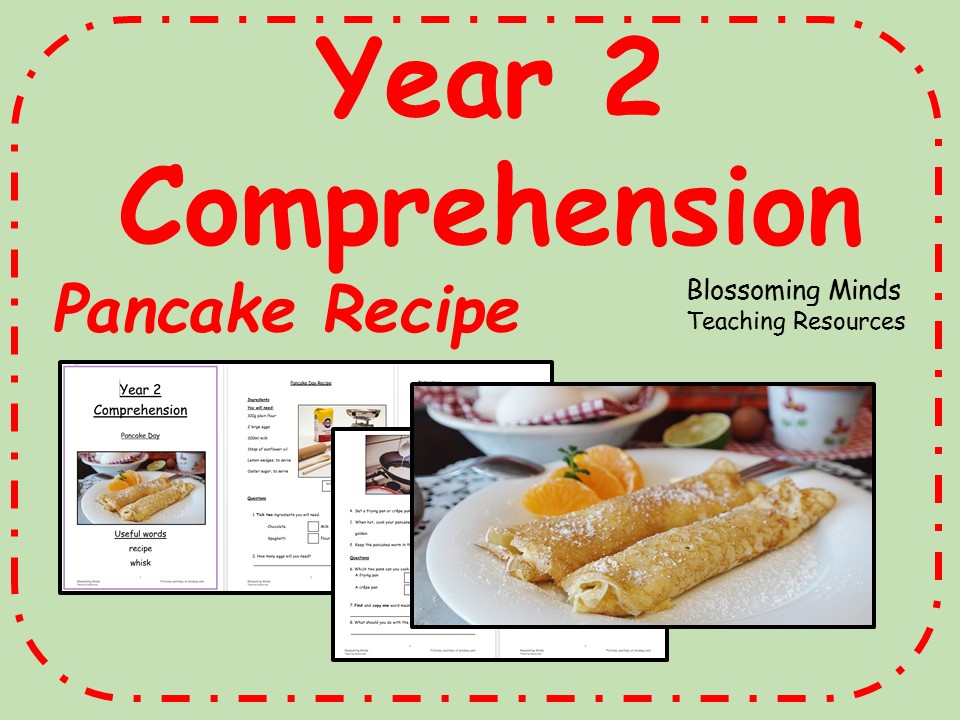 Year 2 Comprehension Pancake Day by blossomingminds Teaching