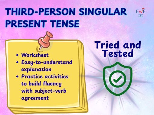 Third-person singular present tense Otherwise known as Adding ‘S’ to verbs