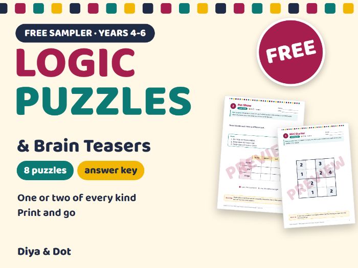 FREE Logic Puzzles Sampler KS2