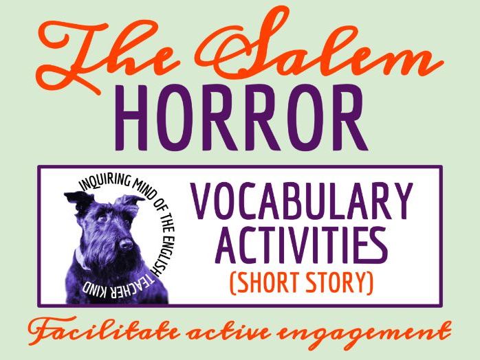 "The Salem Horror" by Henry Kuttner Vocabulary Games | Gothic Fiction | Halloween Horror Story
