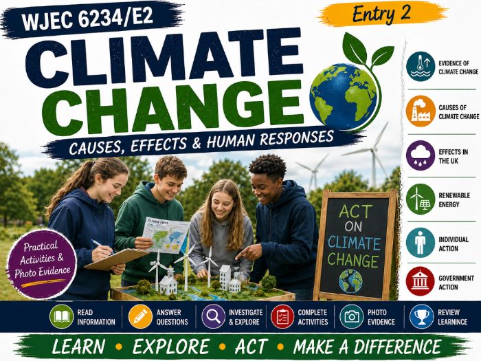 WJEC Entry 2 Climate Change: Causes, Effects and Human Responses Workbook | 6234/E2 | 3 Credits
