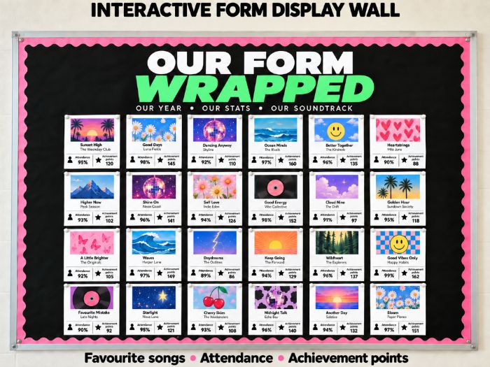 Music Wrapped Form Display | Attendance & Achievement Tracker