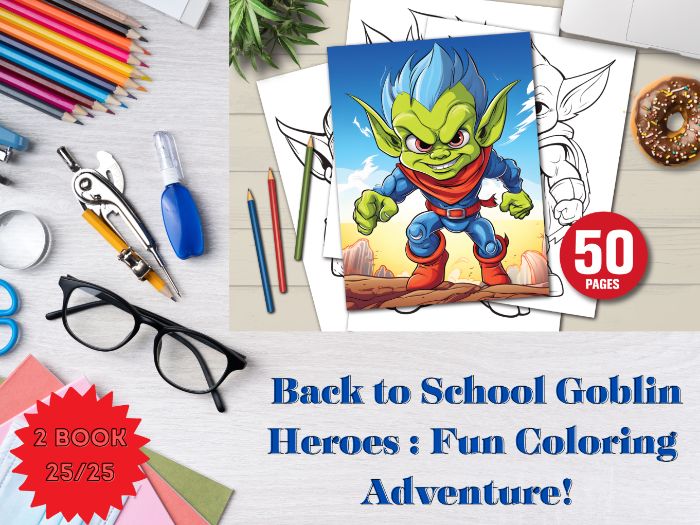Goblin Heroes Back to School Coloring Book
