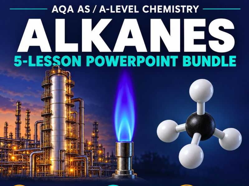 AQA A-Level Chemistry Alkanes Bundle | 5 PowerPoints, Workbook & Answers