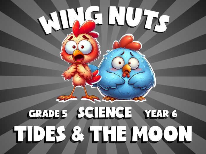 Tides & the Moon WING NUTS Science Game | No-Prep Year 6 Review Activity