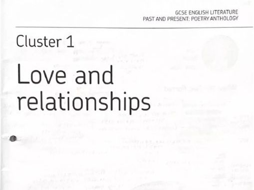 'Letters from Yorkshire' by Maura Dooley, Love and Relationships GCSE Poetry Cluster AQA