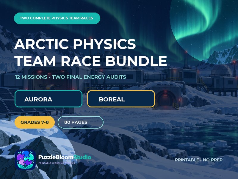 Arctic Physics Team Race Bundle Grades 7-8