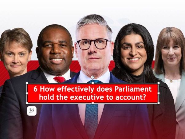 6 Relations between branches: Executive v Parliament - Can Parliament hold executive to account?