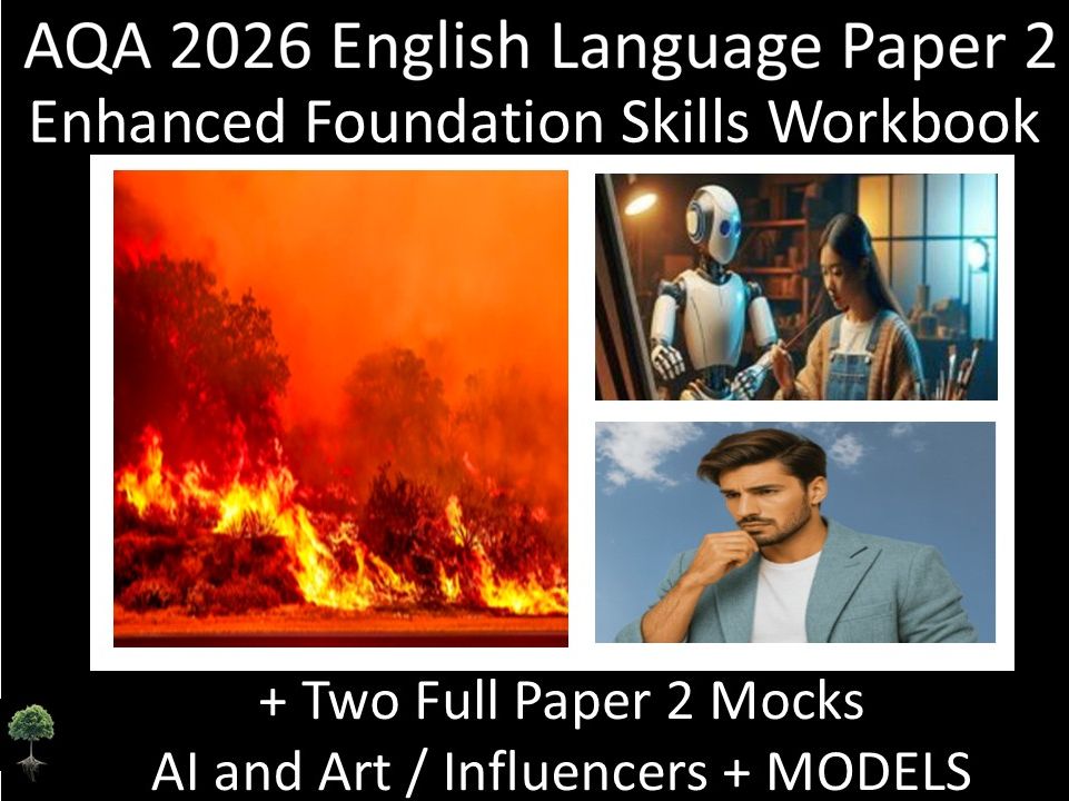 AQA 2026 English Language Paper 2 : Enhanced Foundation Skills Workbook + MODELS