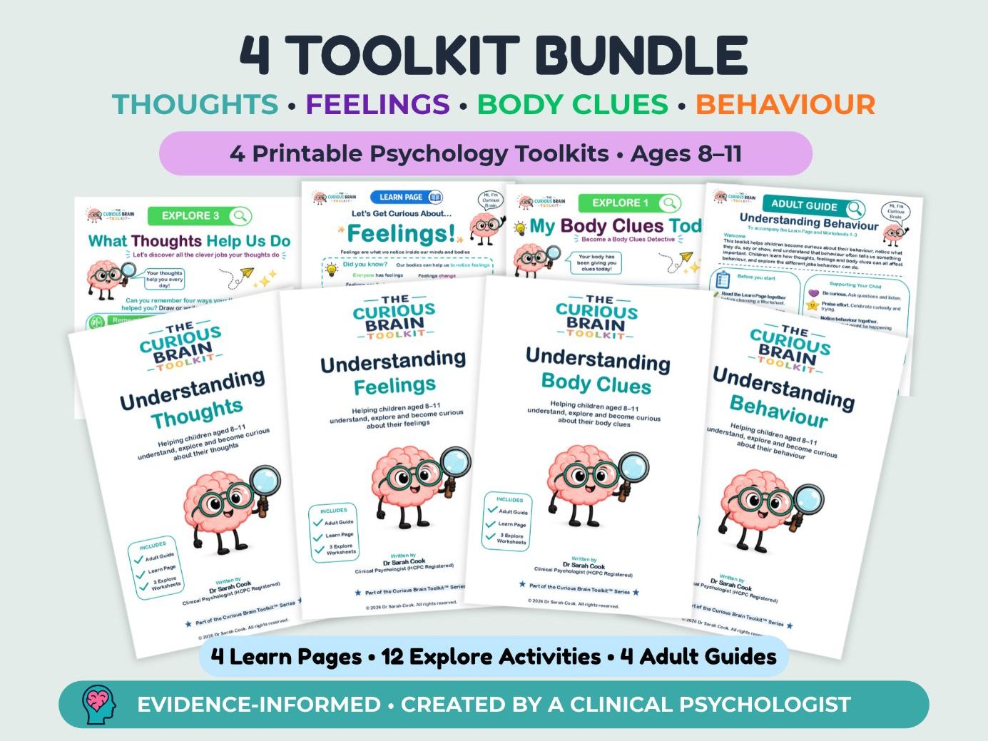Emotional Literacy Toolkit Bundle – Thoughts, Feelings, Body Clues & Behaviour