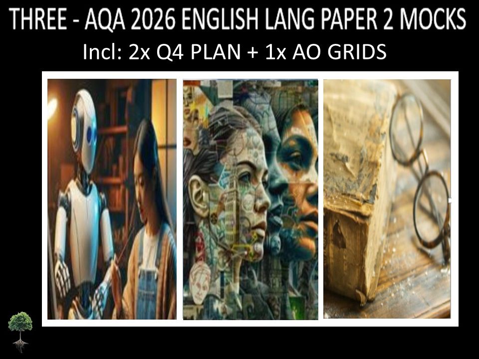 THREE - AQA PAPER 2 | 2026 FULL MOCKS | Q4 PLAN | AO GRIDS