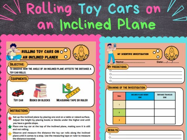 Simple Machines Inclined Plane  : STEM activities and Scientific Method
