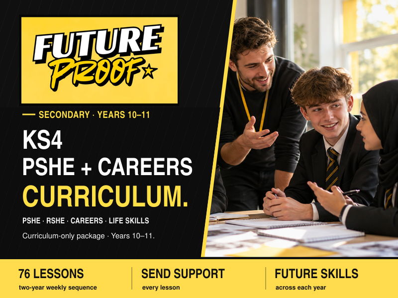KS4 PSHE, RSHE and Careers Curriculum | 76 Lessons | FUTUREPROOF