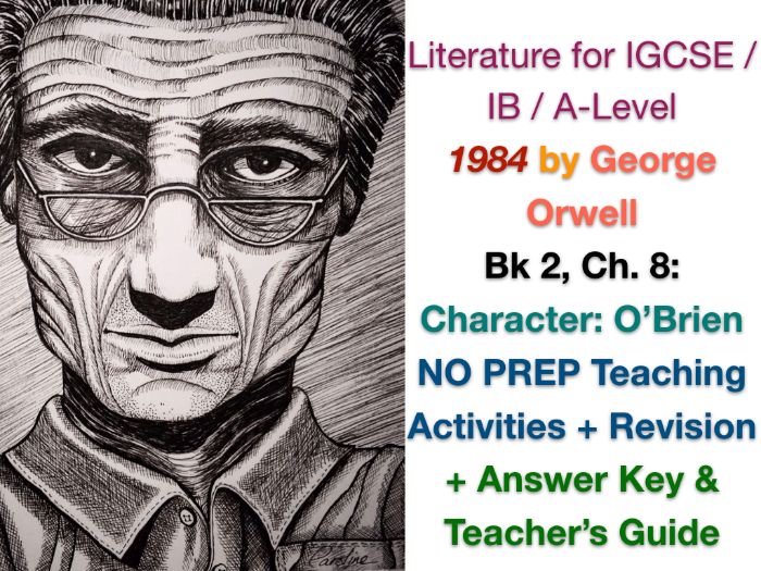 George Orwell - 1984 - Book 2, Ch. 8: O'Brien (IGCSE EXAM PREP + ANSWERS)