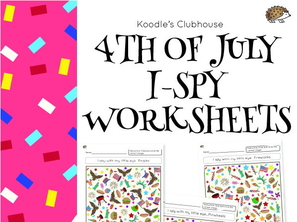 4th of July I-spy worksheets