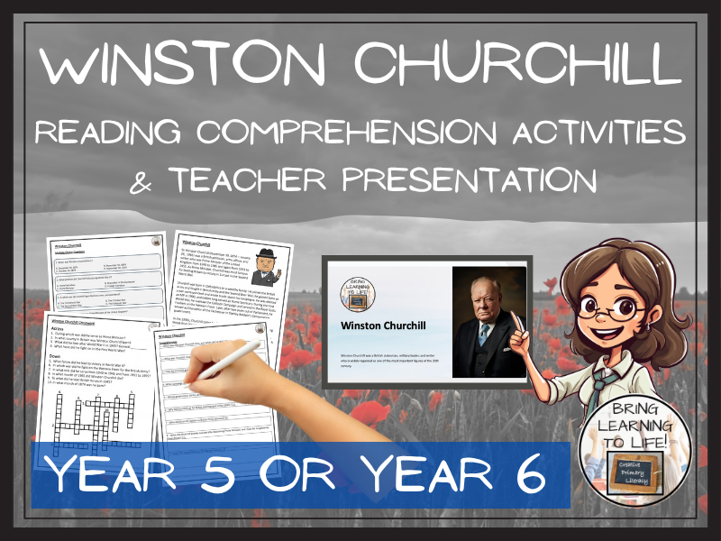 Winston Churchill Reading Comprehension Activity | Year 5 or Year 6