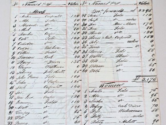 Plantation Inventory 1817: GCSE Source