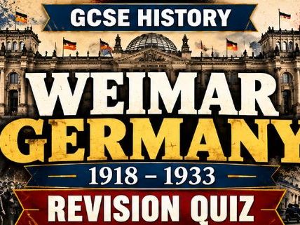 Weimar Germany Quiz AQA History GCSE Germany 1890-1945 Democracy and Dictatorship
