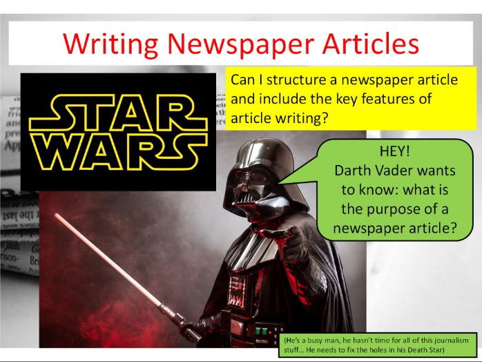 Star Wars Newspaper Articles