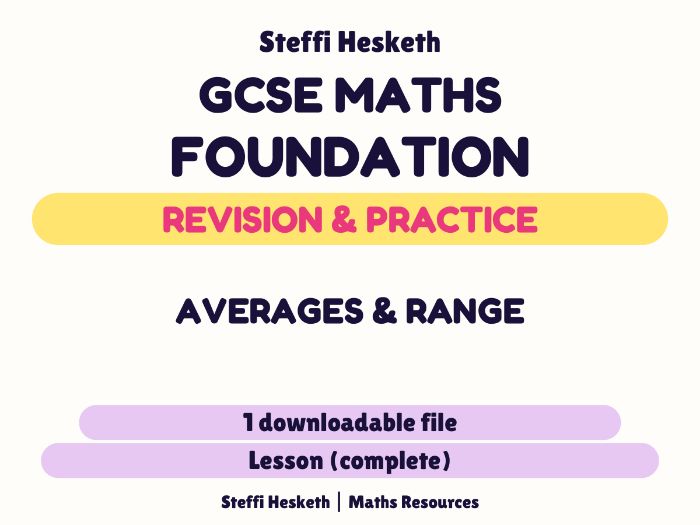 Averages and Range - GCSE Foundation Revision l