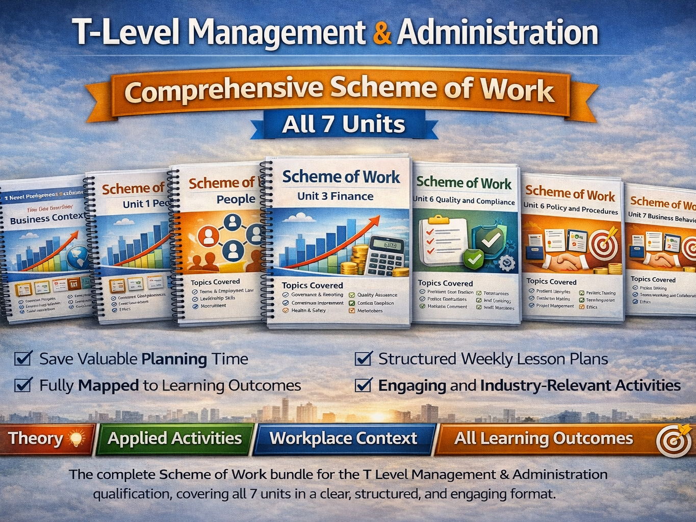 T-Level Management & Administration Scheme of Work Bundle (All Units)