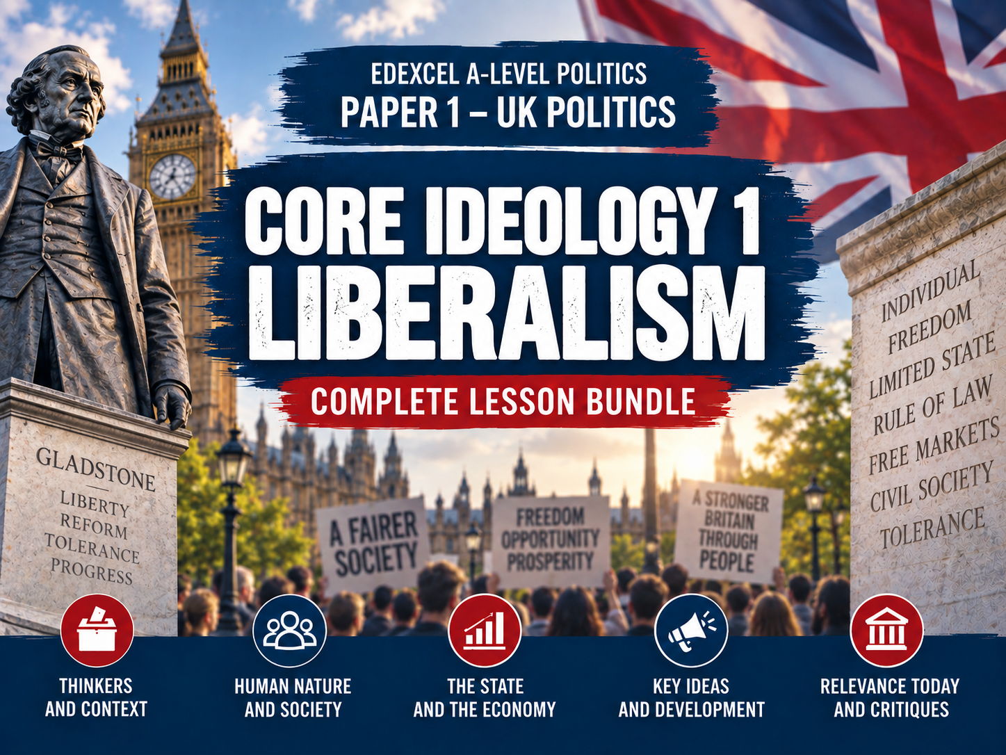 Politics Paper 1 (UK Politics) - Core ideologies - Liberalism